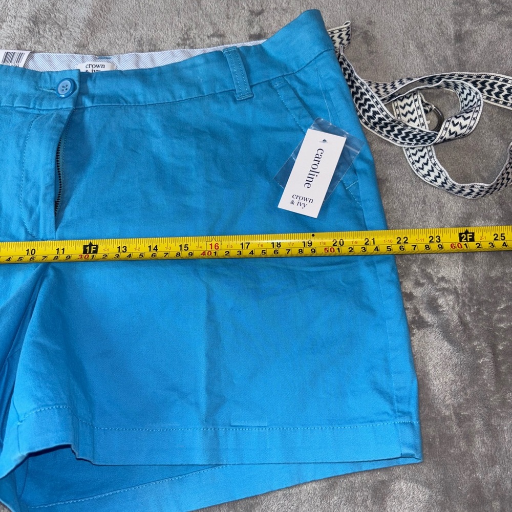 Crown & Ivy Vibrant Blue Women's Bermudas - Picture 7 of 9